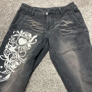 Black Jeans with design